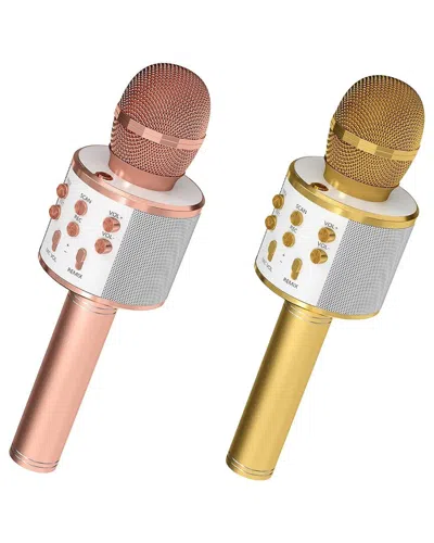 5 Core Wireless 2pc Karaoke Mic Set With Speaker