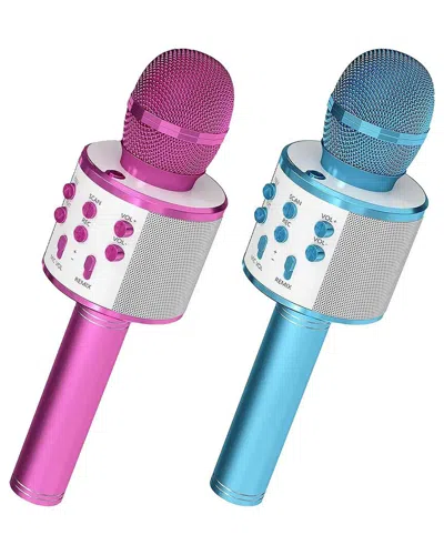 5 Core Wireless 2pc Karaoke Mic Set With Speaker