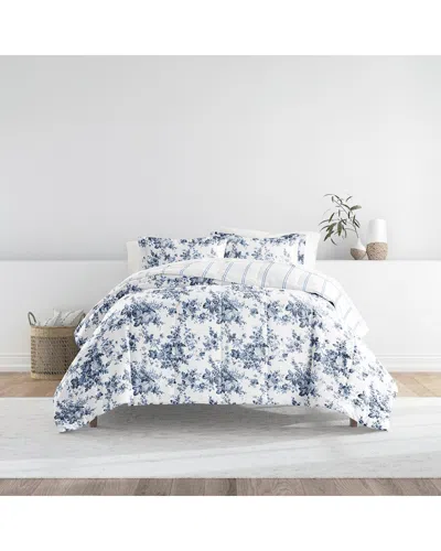 Home Collection Bedding Bundle Comforter & Sheet Set In Blue