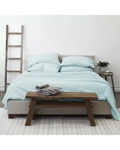 Home Collection Luxury Ultra Soft 6pc Mint Solid Sheet Set In Blue