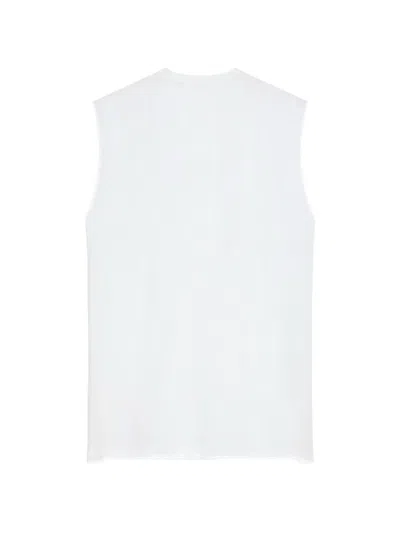 Givenchy Oversized Sleeveless Vest In White