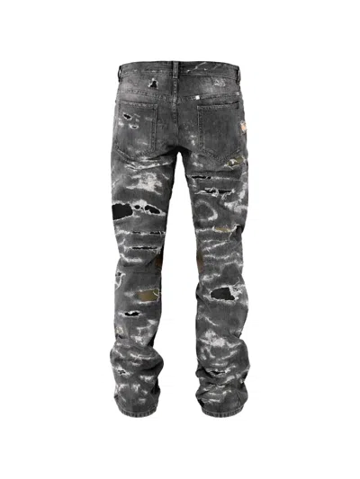 Givenchy Distressed Patched Jeans In Black