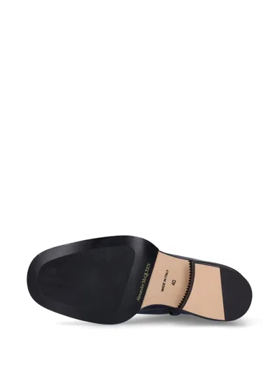 Alexander Mcqueen Elasticated Side Panel Ankle Boots In Black