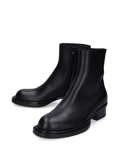 Alexander Mcqueen Elasticated Side Panel Ankle Boots In Black
