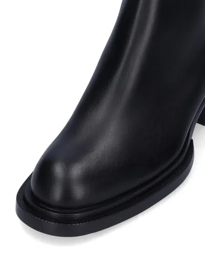 Alexander Mcqueen Elasticated Side Panel Ankle Boots In Black