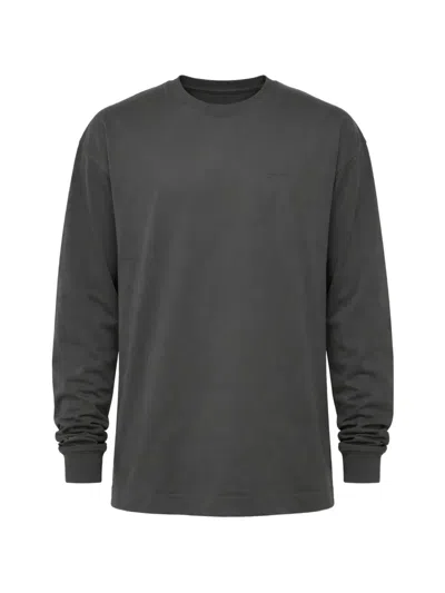 Givenchy Logo-print Long-sleeve T-shirt In Gray