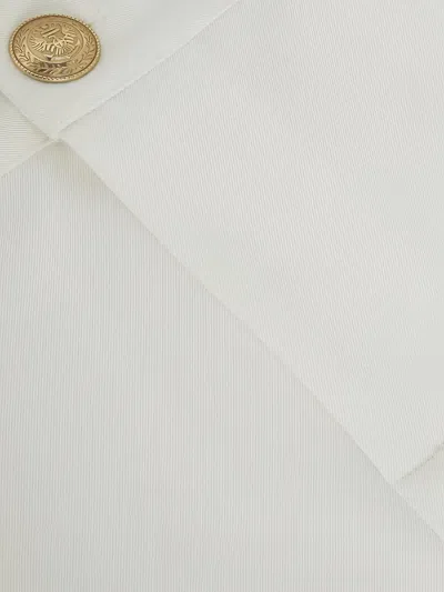 L'agence Saige Pleated Shorts In White