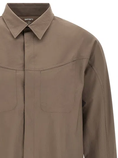 Satisfy Peaceshell River Technical Shirt In Brown