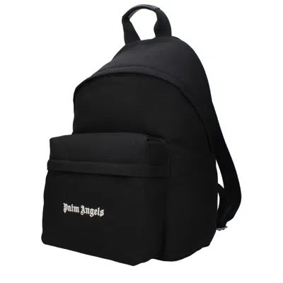 Palm Angels Versatile Backpack Featuring Adjustable Elements In Black