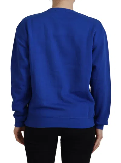 Philippe Model Blue Printed Long Sleeves Pullover Sweater In Blue