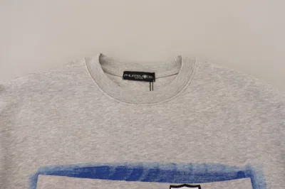 Philippe Model Gray Printed Long Sleeves Pullover Sweater In Gray