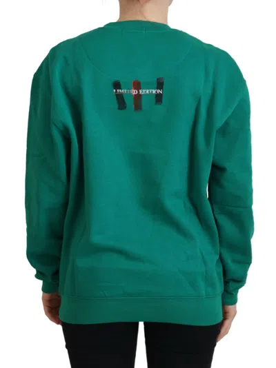 Philippe Model Green Printed Long Sleeves Pullover Sweater In Green
