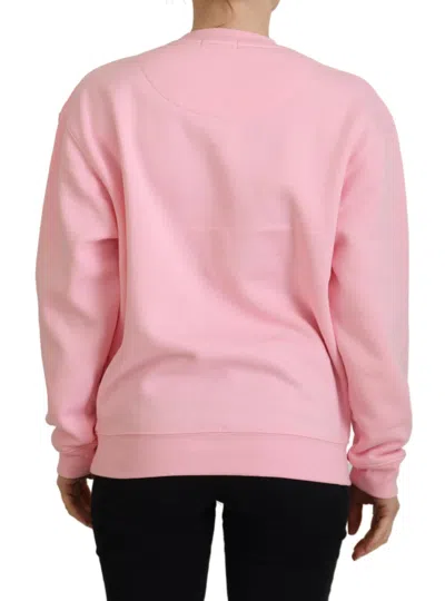 Philippe Model Pink Printed Long Sleeves Pullover Sweater In Pink