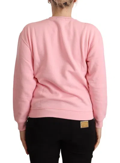 Philippe Model Pink Printed Long Sleeves Pullover Sweater In Pink