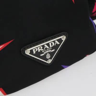 Pre-owned Prada Black Pink Nylon Backpack () In Multi