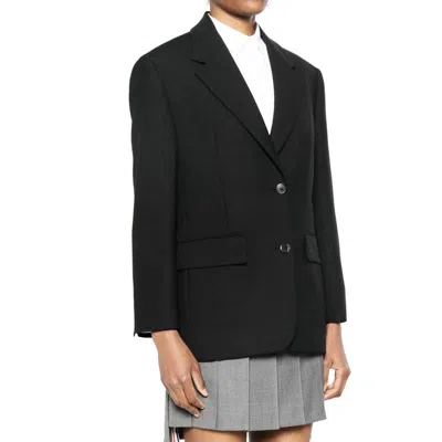 Prada Black Virgin Wool Blazer In Black