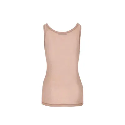 Prada Multicolor Silk Tank Tops In Pink