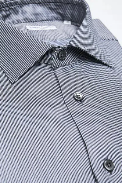 Robert Friedman Striped Slim-fit Shirt In Blue
