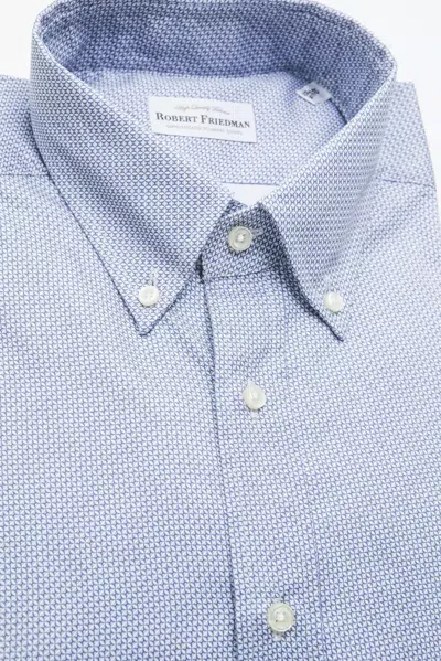 Robert Friedman Light-blue Cotton Shirt In Blue