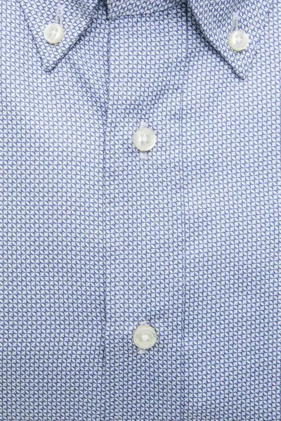 Robert Friedman Light-blue Cotton Shirt In Blue