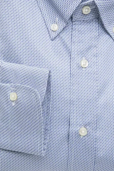 Robert Friedman Light-blue Cotton Shirt In Blue