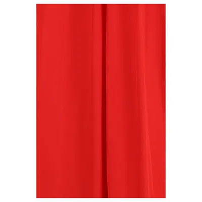 Sa Su Phi Multicolor Polyester Long Dress In Red
