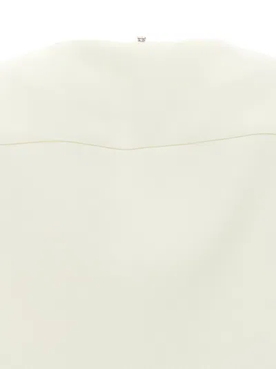 Sportmax White Structured Jacket In White