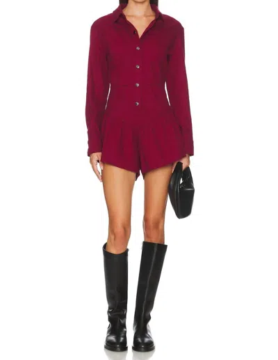 Saylor Rhea Romper In Red