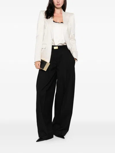 Tom Ford Single-breasted Blazer Jacket In White
