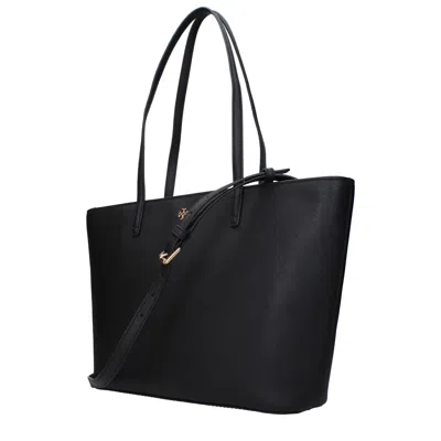 Tory Burch Logo-detail Tote Bag In Black