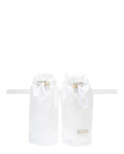 Ferragamo Technical Double Bottle Belt Bag In White