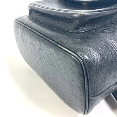 Pre-owned Versace Black Leather Backpack ()
