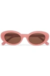Elizabeth And James Mckinley Oval-frame Acetate Sunglasses