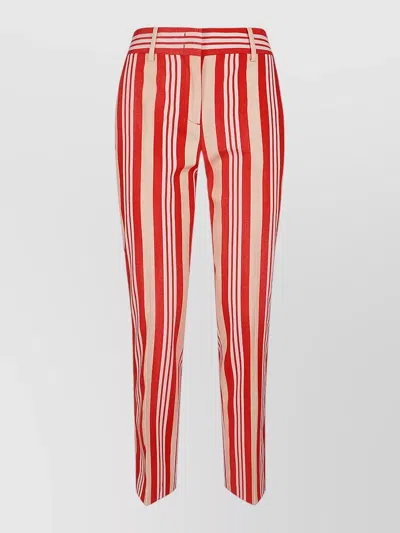 Ermanno Scervino Regular Pants Belt Loops Striped Pattern Pockets In Multi