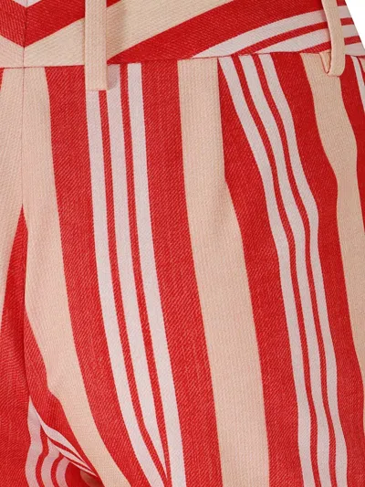 Ermanno Scervino Regular Pants Belt Loops Striped Pattern Pockets In Multi