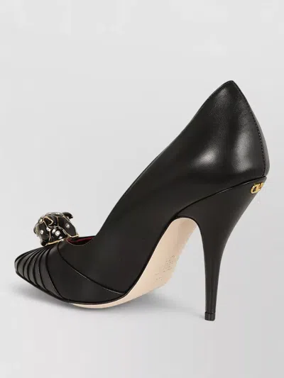 Valentino Garavani Panthea Goatskin Pumps 105mm Woman Black In Black