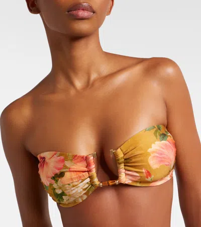 Zimmermann Mahon Floral Bikini In Multi
