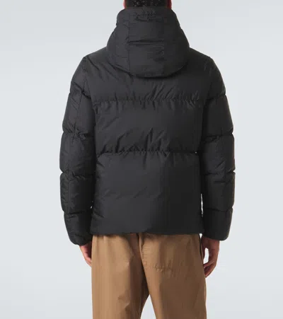 Moncler Montcla Water Repellent Short Hooded Down Jacket In Black