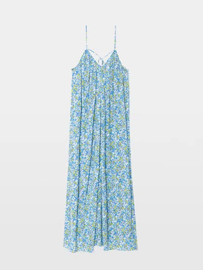 Zadig & Voltaire Womens Pear Ristym Printed Woven Maxi Dress In Blue