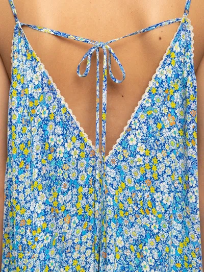 Zadig & Voltaire Womens Pear Ristym Printed Woven Maxi Dress In Blue