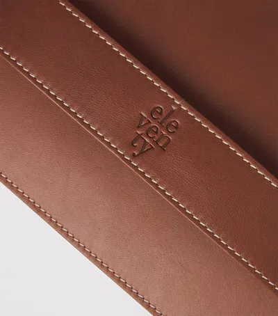 Eleventy Hand-held Pouch In Brown