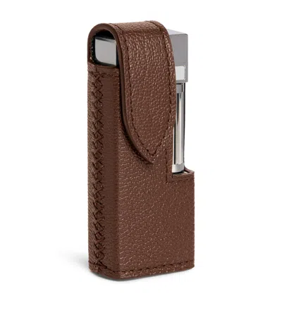 Dunhill Rollagas Lighter Holder In Brown