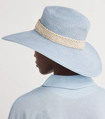 Eleventy Hemp Sunhat In Blue