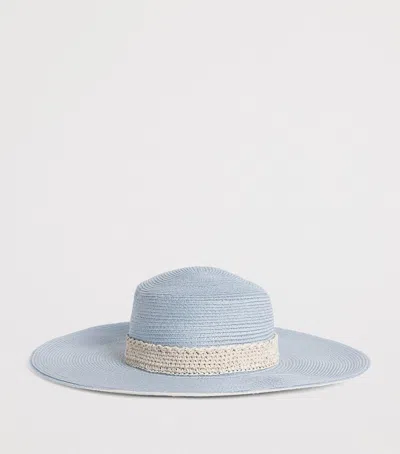 Eleventy Hemp Sunhat In Blue