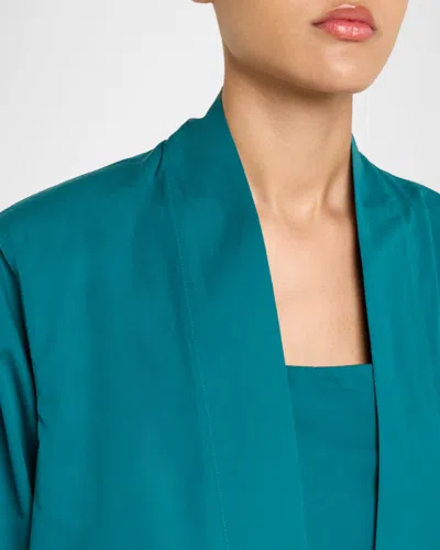 Alaïa Asymmetric High-low Open Jacket In Blue