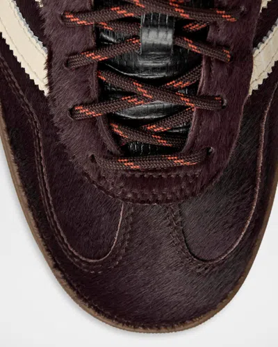 Adidas Originals Adidas By Wales Bonner Gazelle Pony Sneakers In Burgundy