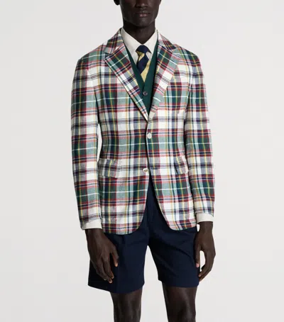 Dunhill Madras Check Blazer In Multi