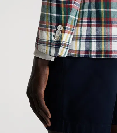 Dunhill Madras Check Blazer In Multi