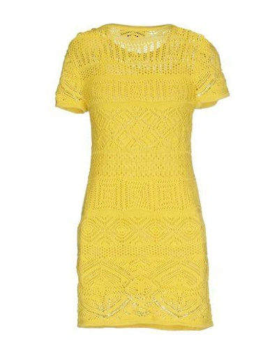 Shop Emilio Pucci Short Dresses In Yellow