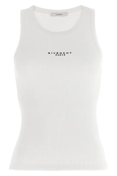 Givenchy Logo Top Tops White In White